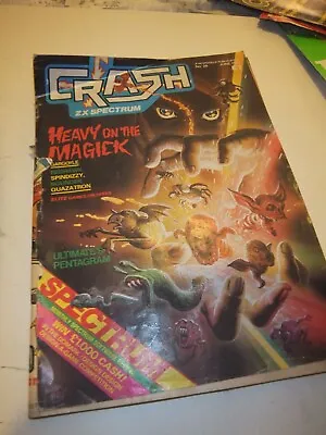 Crash Issue - June 1986 - Tatty And Missing Cover • £3.49