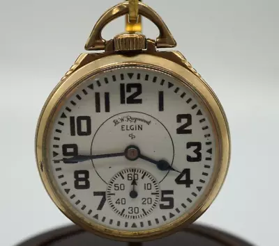 Vintage Elgin 10k Gold Filled 571 21 Jewel 16S Pocket Watch -Keeps Time- A1938 • $229.99