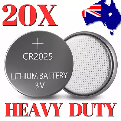 CR2025 Battery 3V Lithium Coin Cell Button Watch Toy Batteries AUSTRALIAN SELLER • $3.95