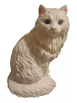 Vintage White Persian Cat Statue Universal Statuary Corp 1986 #533 • $27.99