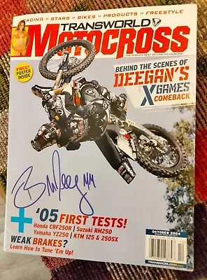 Brian DEEGAN Signed TW MOTOCROSS Oct 2004 Magazine - Supercross Motocross • $139.99