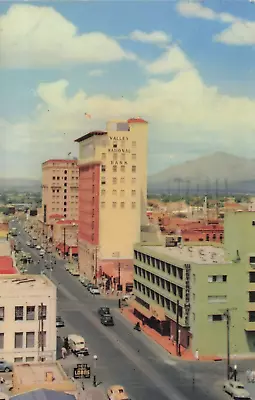 Stone Avenue Main Street Tuscon Arizona Hotels Banks 1956 Natural Color Postcard • $4.99