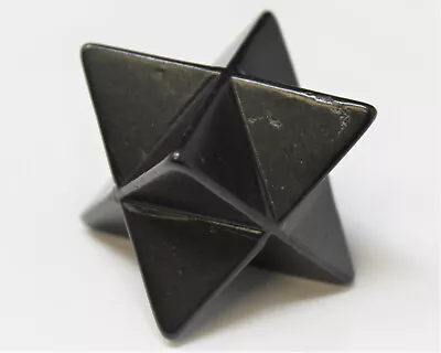 Shungite Merkaba About 2.2  Diagonal (Polished Shungite) • $17.95