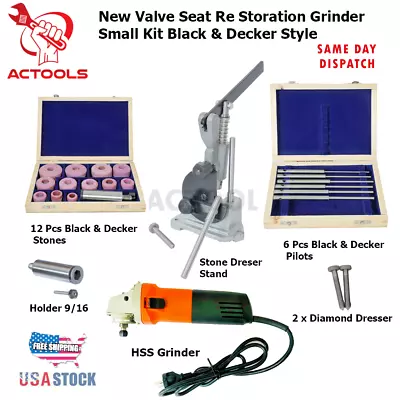 Valve Seat Re Storation Grinder  230v 50Hz  Small Kit Black & Decker Style USA • $288.80