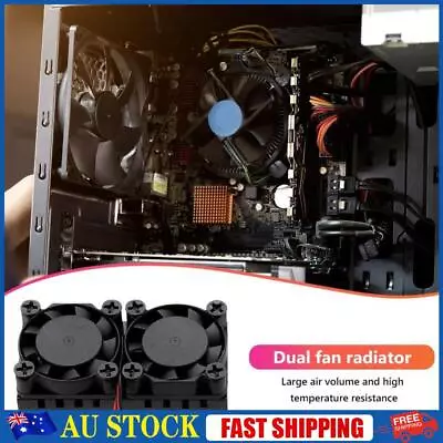 Dual Fan With Heatsink RAM LAN Heatsink Kit For Raspberry Pi 3 Model B+ Computer • $12.64