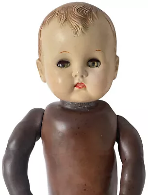 Ideal Magic Skin Baby Doll Sleepy Eyes Supple Latex Body 14  Vintage 1940s • $61.75