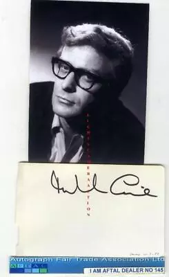 Sir Michael Caine Vintage Page AFTAL#145 • £26