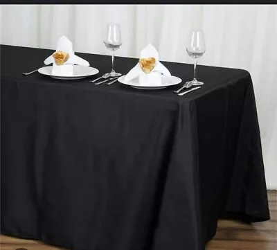 90  X 132  Rectangle Tablecloth Table Cover Party Wedding Linen Box Of 10 • $75
