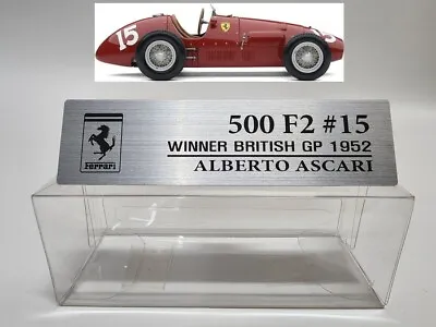 1/18 Ferrari 500 F2 Metal Name Plate Plaque For Exoto CMR CMC GP REPLICAS • $7.50