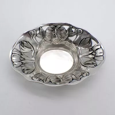 Floral Nut Cup Pierced Border Gorham Sterling Silver • $68