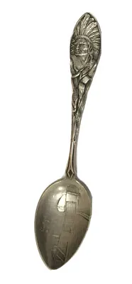 $67 • Buy Sterling Silver O. Supe & Co Souvenir Spoon Soo Indian Pat July 1891 Decorated