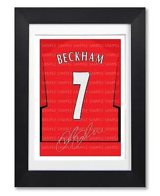 David Beckham Manchester United Signed Poster Print Photo Autograph Shirt Gift • £7.99