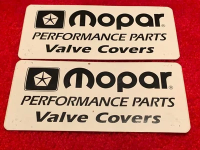 $6.57 • Buy Mopar Performance Parts Valve Cover Decals Stickers Set Of 2