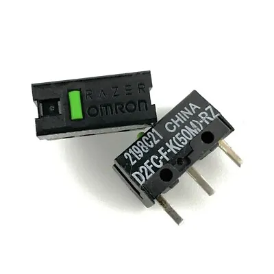 Omron D2FC-F-K(50M)-RZ Razer Mouse Micro Switch Green Dot 2PCs • $14.99