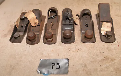 5 Vintage Metal Block Plane Stanley & More Collectible Woodworking Tool Lot P3 • $101.99