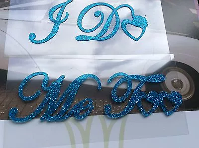 I Do + Me Too Glitter Wedding Shoe Sticker Rhinestone Colour Choice UK Seller • $4.85