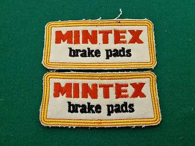 Pair Of Original 1990's MINTEX Brake Pads Cloth Patches (11 X 5 Cm) #1 • £4.99