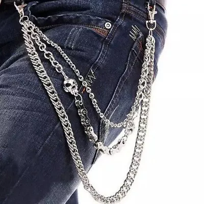 £9.86 • Buy 1 Pc Hip Hop Trousers Chain Biker Wallet Keychain Trousers Pocket Keychain