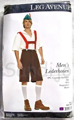 Alpine Lederhosen Costume Style 83240 Adult Men's 4 Piece Size XL • $4.99