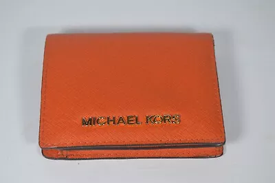 Michael Kors Poppy Small Bifold Wallet Saffiano Leather • $60