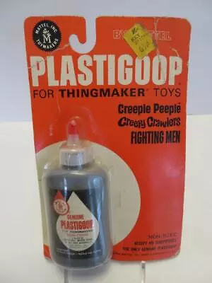 Thingmaker Plastigoop MOC  Black  Creepy Crawlers Fighting Men 1966 SEALED #A • $29.97