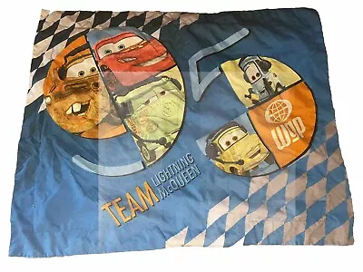 Disney Pixar Cars 2 Pillow Case Sham Standard Lightning McQueen Racing 2013 • $11.95