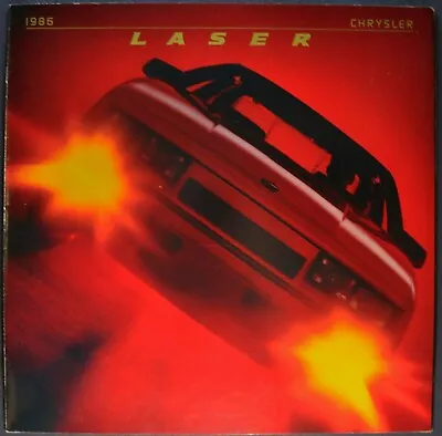 1986 Chrysler Laser Large Catalog Brochure XE Mitsubishi Excellent Original 86 • $8.95