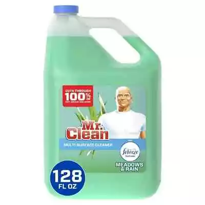 Mr. Clean Multi-Surface Cleaner With Febreze Freshness Meadows & Rain 128 Fl Oz • $29.98