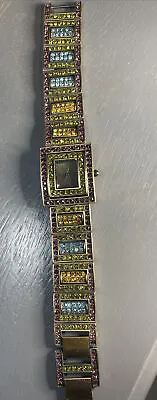 Heidi Daus Crystal Swarovski Peek-A-Boo Bracelet Watch Multi Colored Swarovski • $59.98