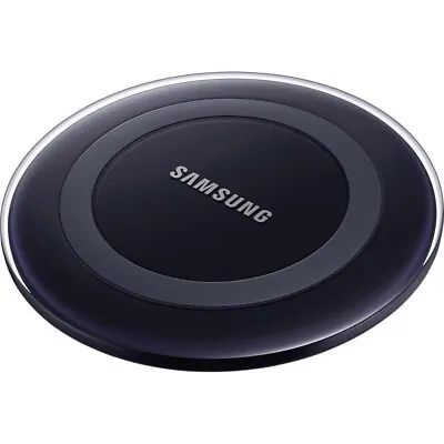 Samsung Qi Certified Wireless Charging Pad With 2A Wall Charger Black New • $32.99