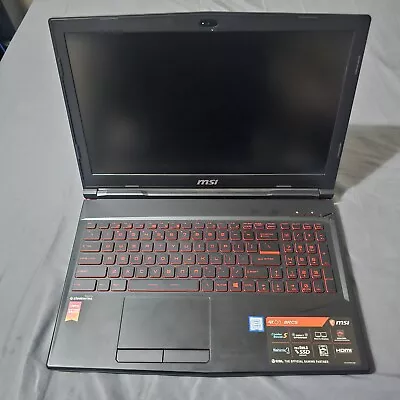 MSI Gaming Laptop GL63 15.6  Intel I5 8300H 2.30GHz 8GB RAM 1TB GTX1050 • $575