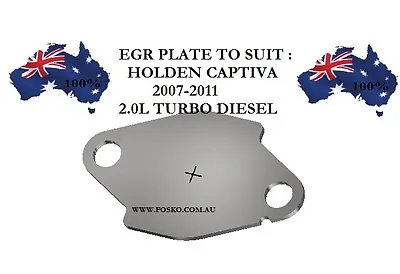 $35 • Buy Egr Plate For Holden Captiva 2007-2011 2.0l Turbo Diesel, Fosko Plate F28