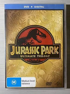 Jurassic Park - Ultimate Trilogy (Box Set DVD 2015) 1 2 3 - Like New Region 4 • $8.95