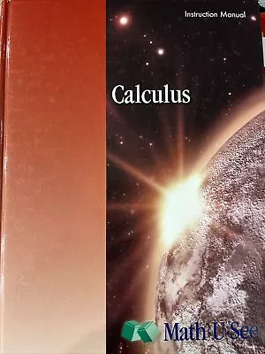 Math U See Calculus Instruction Set By Lisa Angle Complete Partialy Used • $85