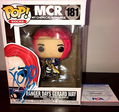 Gerard Way My Chemical Romance #181 Signed Autographed Funko Pop PSA RARE E1 • $3499.99