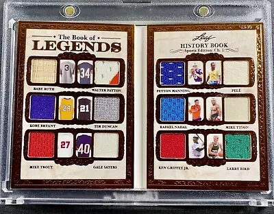 GOAT Memorabilia Patch Card. Babe Kobe Pele Tyson Sayers Bird. Game Used Relics • $450