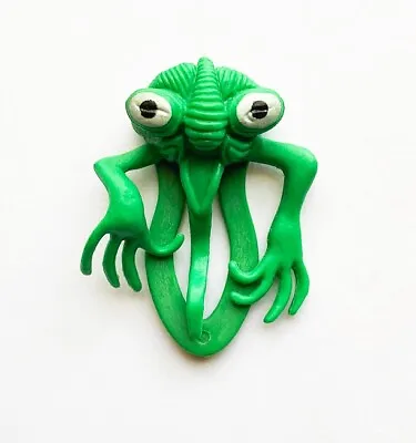 Rare Vintage 1960s Or 1970s Unknown Green Rubber Monster Pocket Clip-on Toy! • $10.99