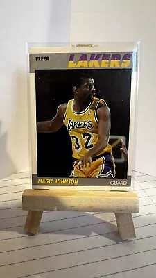 1987-88 Fleer Basketball Magic Johnson Los Angeles Lakers HOF • $1.99