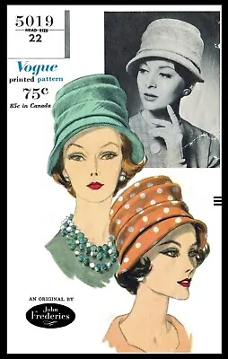 £1.99 • Buy Vintage Sewing Pattern - Vogue Crown Hat  Digital Download