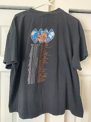 Vintage 1997 XL U2 Pop Mart Shirt Tour Bono Polygram • $30