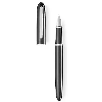 Tibaldi By Montegrappa Fountain Pen D26 Shiny Black Brass Medium Nib 237-FPM • $62.42