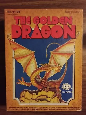 $30 • Buy Ral Partha The Golden Dragon 25mm Scale Dungeons And Dragons Miniature MISB!