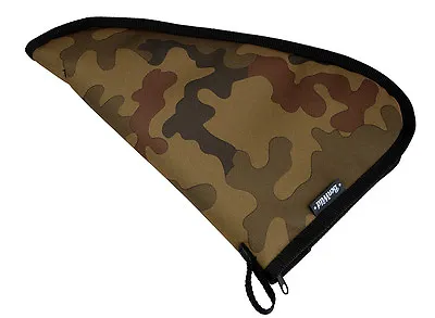 PADDED 2 Sizes TACTICAL GUN PISTOL CARRY CASE BAG STORAGE POUCH PROTECTOR CAMO • £6.49