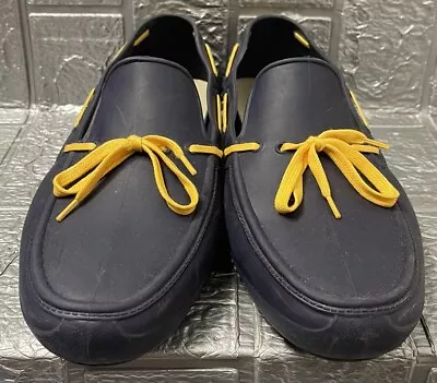 Aldo Olaf Rubber Loafer Boat Shoes Men Sz 42 EU/8.5 US Made In Italy • $29.99