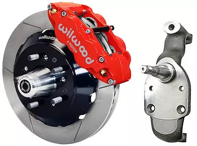 $2429.99 • Buy Wilwood Disc Brake Kit & 2  Drop Spindles,front,58-70 Impala,14  Rotors,red