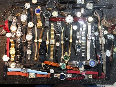 Vintage/Now Men’s And Women’s Watch Lot Of (70) CitizenSeikoElginFossilGuess • $349.99
