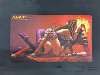 Magic-Chandra Kissing Liliana Playmat Mouse Pad Card Deck Game Non-slip Backing • $18.99