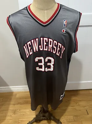 $45 • Buy Vintage Champion NBA Stephon Marbury New Jersey Nets Jersey Mens 44/L