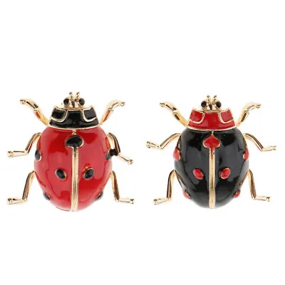 Cute Enamel Ladybird Bug   Brooch Pin Womens Mens Fashion Jewellery • £4.24