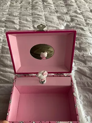 Sanrio Hello Kitty Pink Musical Mirror Jewelry Box -please Read Description • $15